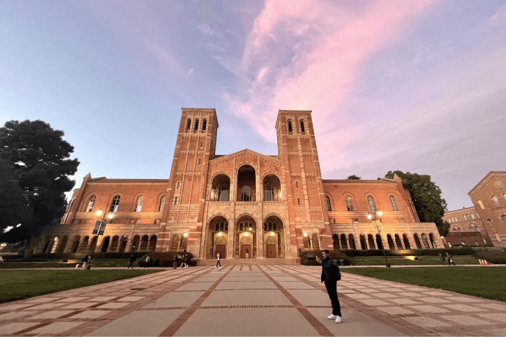Royce Hall at dusk
